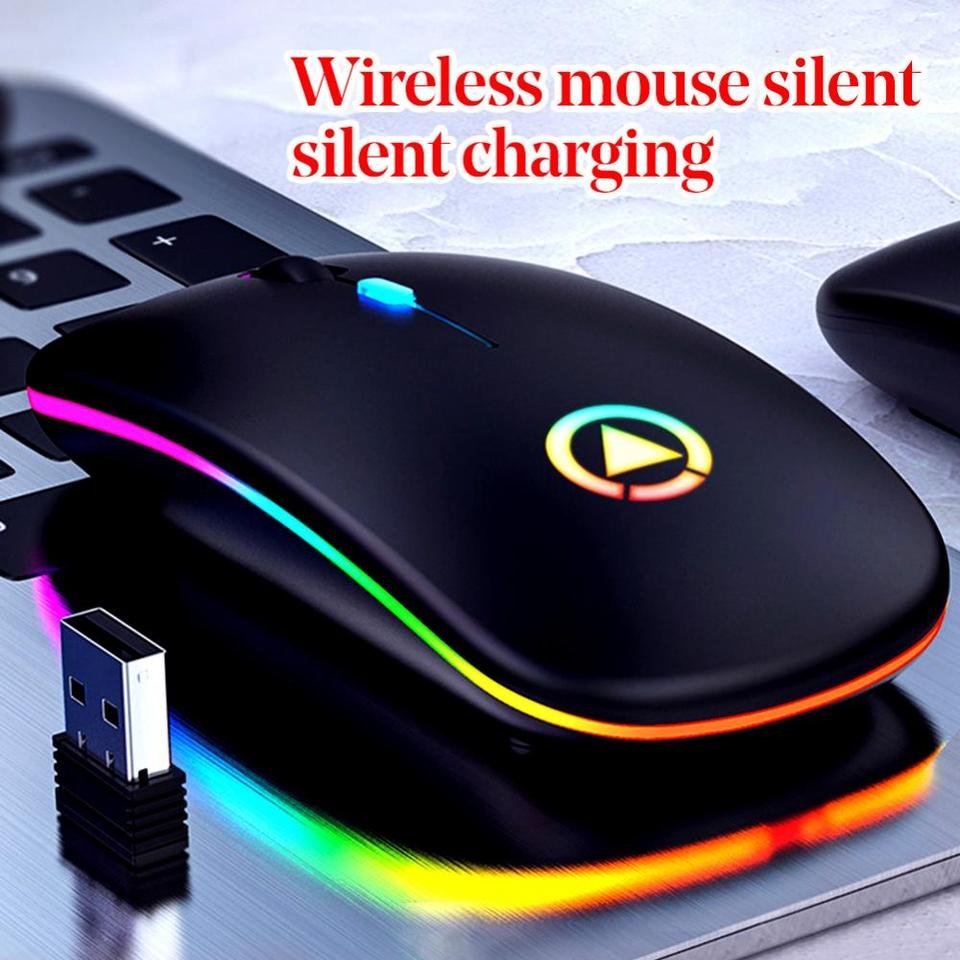 Mouse Gamer recarregáveis sem fio, silenciosos com LED - Imagem 6