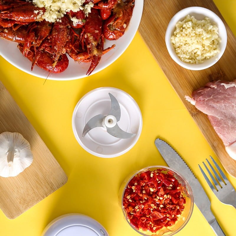 Processador de Alimentos Multifuncional Automático Uso Doméstico Moedor de Carne e Suplemento - Imagem 8