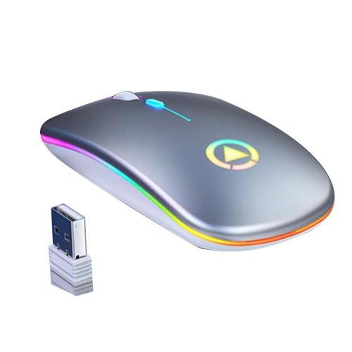 Mouse Gamer recarregáveis sem fio, silenciosos com LED - Imagem 9