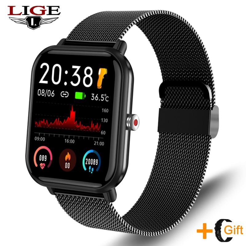 LIGE Relógio Inteligente, esportes fitness à prova d'água Bluetooth para Android iOS - Imagem 6