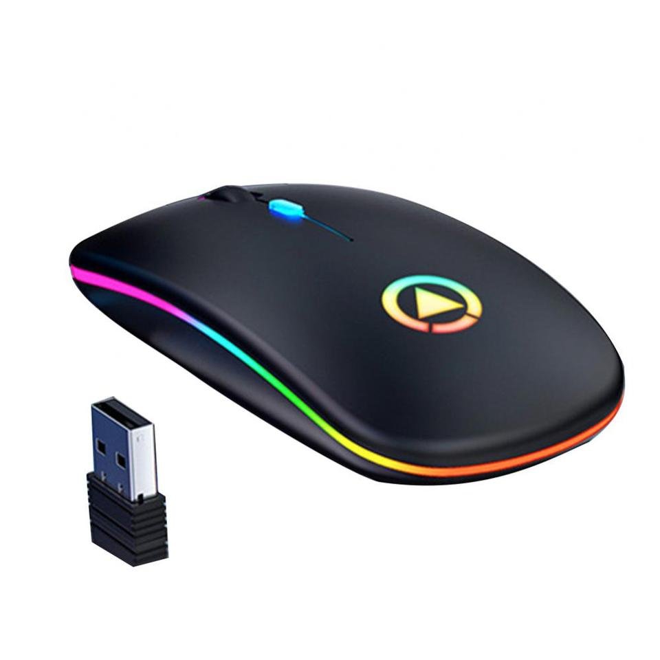 Mouse Gamer recarregáveis sem fio, silenciosos com LED - Imagem 5