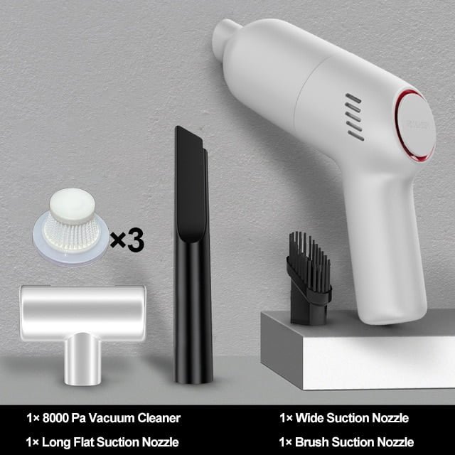 Aspirador de carro portátil sem fio portátil aspirador de mão 8000PA 120 W de alta sucção - Imagem 10