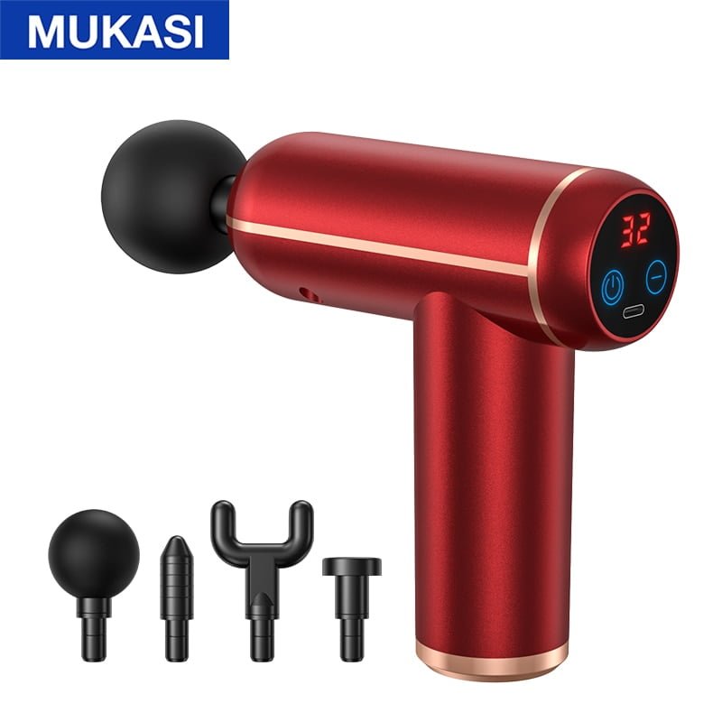 Pistola de massagem MUKASI ® Massageador para corpo, pescoço, tecido profundo, relaxamento muscular - Imagem 5