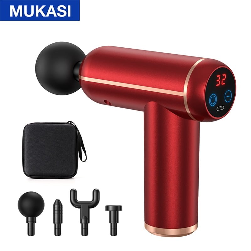 Pistola de massagem MUKASI ® Massageador para corpo, pescoço, tecido profundo, relaxamento muscular - Imagem 21