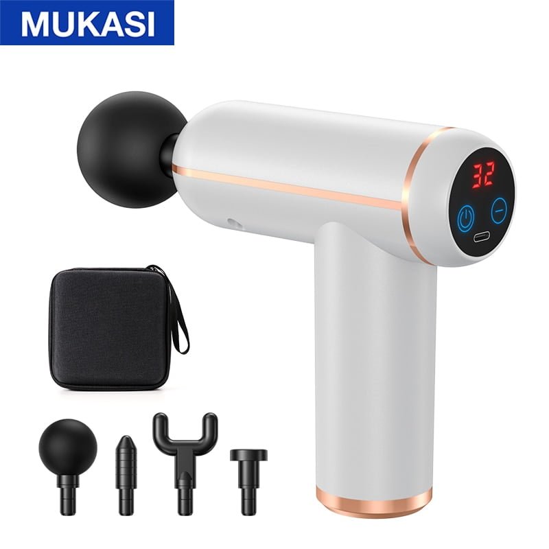 Pistola de massagem MUKASI ® Massageador para corpo, pescoço, tecido profundo, relaxamento muscular - Imagem 14