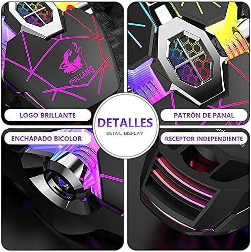 Mouse GAMER X13 Wireless, Recarregável RGB, Click Silencioso, Descansar automático - Imagem 6