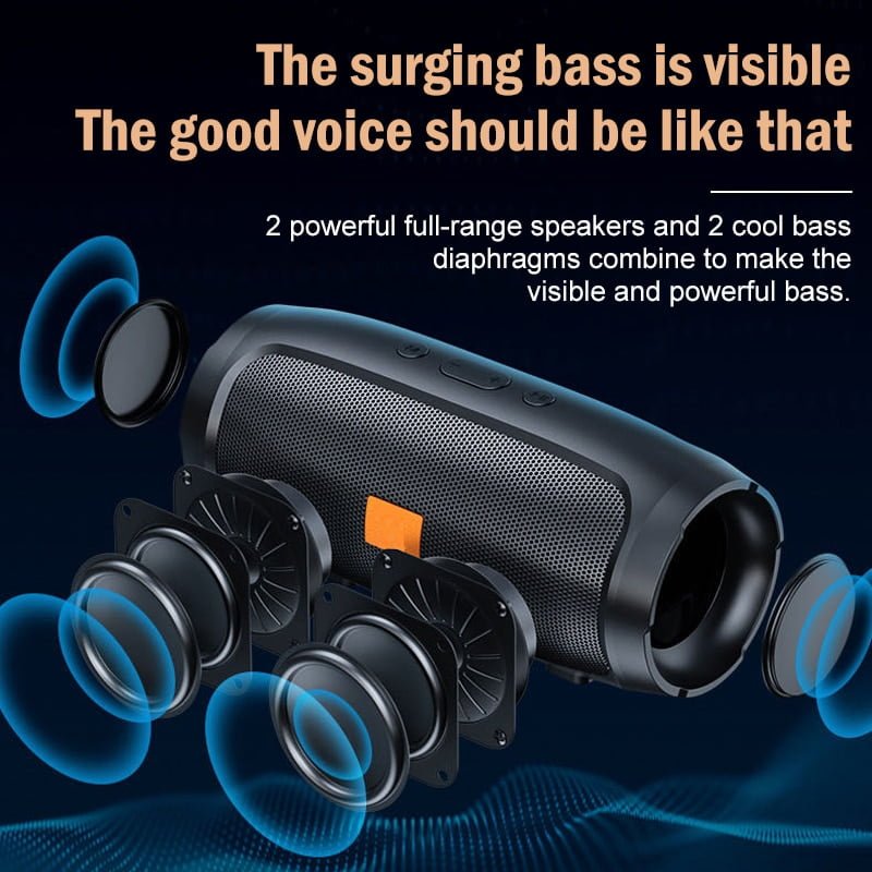 Alto-falante Sem fio Bluetooth de alta qualidade Tipo Subwoofer - Imagem 7