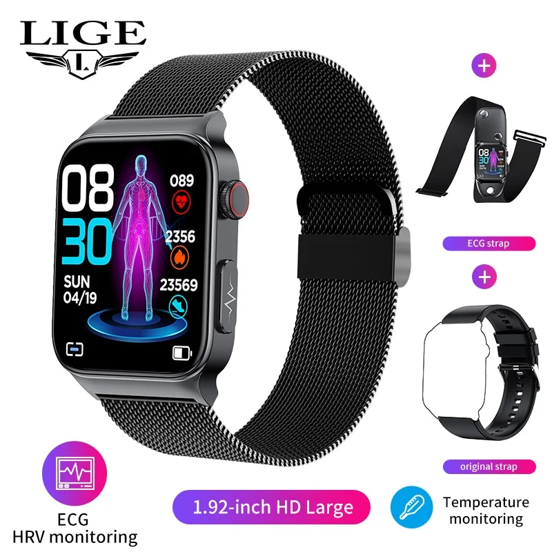 Smartwatch Multitarefas com monitor de glicose no sangue medição de pressão arterial à prova d'água - Imagem 10