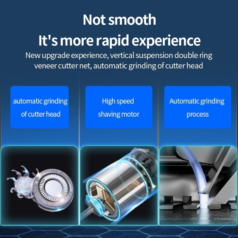 Barbeador Elétrico 7D Recarregável - Imagem 10