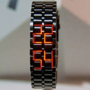 Relógio com design criativo exclusivo LED à prova d'água moderno