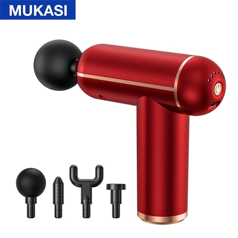 Pistola de massagem MUKASI ® Massageador para corpo, pescoço, tecido profundo, relaxamento muscular - Imagem 4