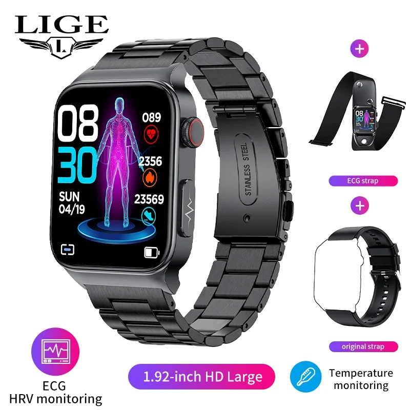 Smartwatch Multitarefas com monitor de glicose no sangue medição de pressão arterial à prova d'água - Imagem 6