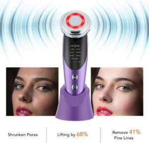 Dispositivos de Lifting Facial 7 em 1 EMS RF Microcorrente Rejuvenescimento da pele Massageador facial Terapia de luz Antienvelhecimento Rugas