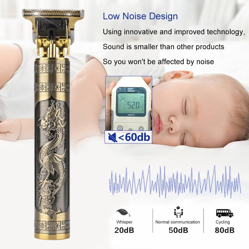 Máquina aparadora de cabelo t9 Vintage Sem fio - Imagem 8