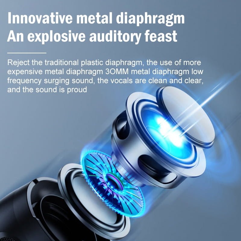 Alto-falante Sem fio Bluetooth de alta qualidade Tipo Subwoofer - Imagem 9