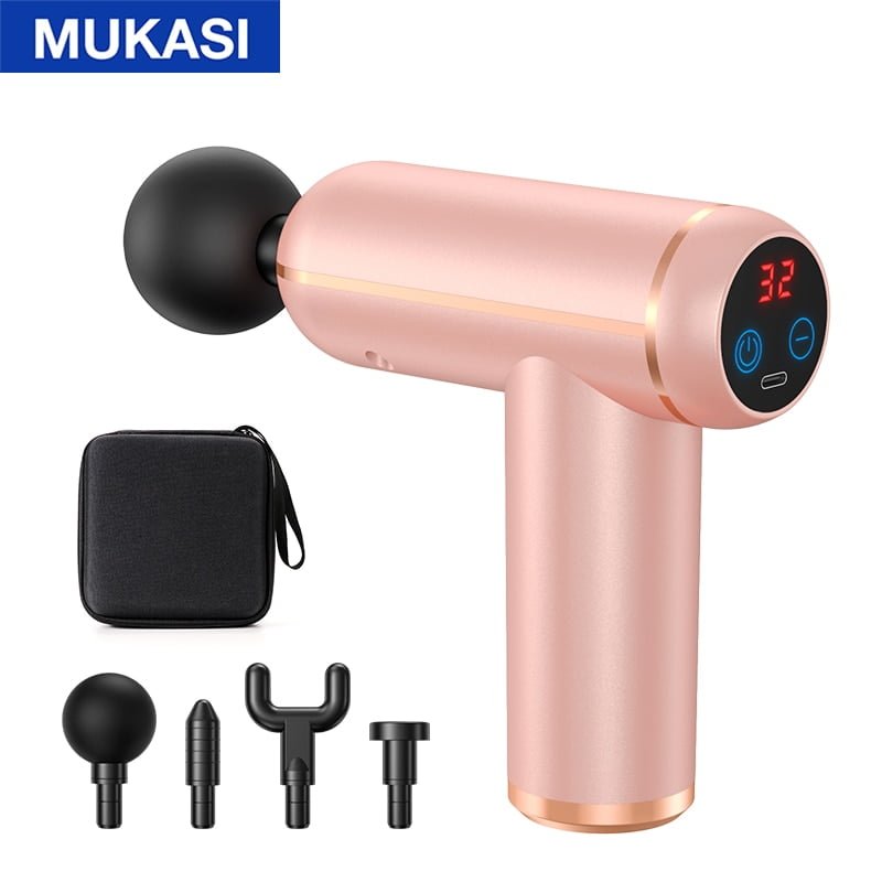 Pistola de massagem MUKASI ® Massageador para corpo, pescoço, tecido profundo, relaxamento muscular - Imagem 20