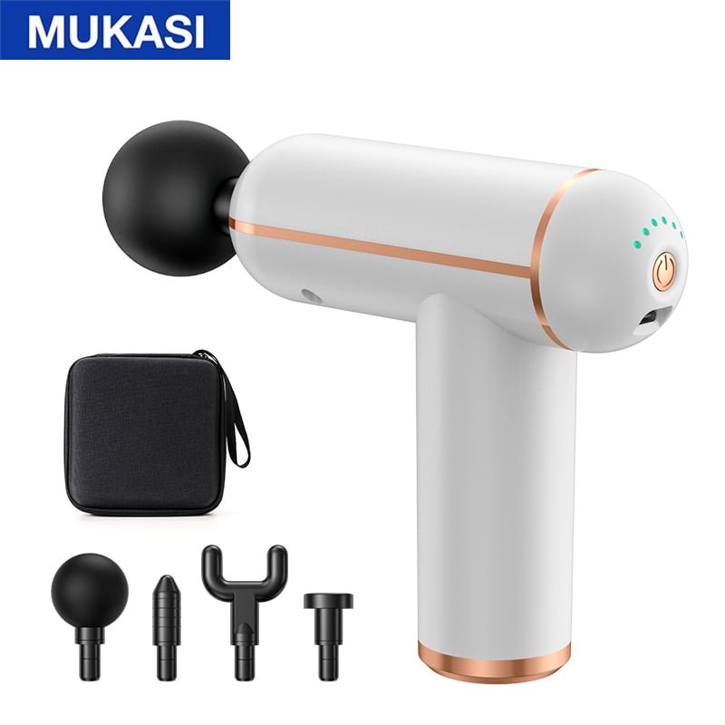 Pistola de massagem MUKASI ® Massageador para corpo, pescoço, tecido profundo, relaxamento muscular - Imagem 18