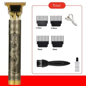 Máquina de cortar cabelo elétrica usb recarregável