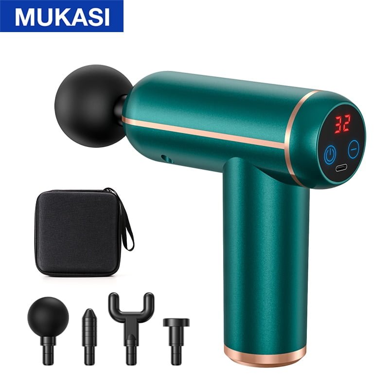 Pistola de massagem MUKASI ® Massageador para corpo, pescoço, tecido profundo, relaxamento muscular - Imagem 11