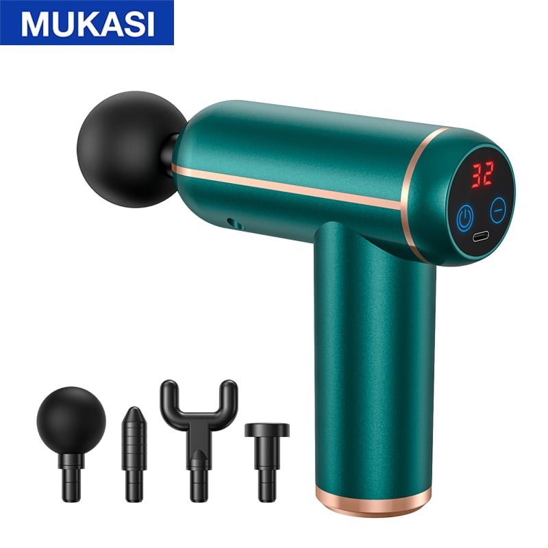 Pistola de massagem MUKASI ® Massageador para corpo, pescoço, tecido profundo, relaxamento muscular - Imagem 22
