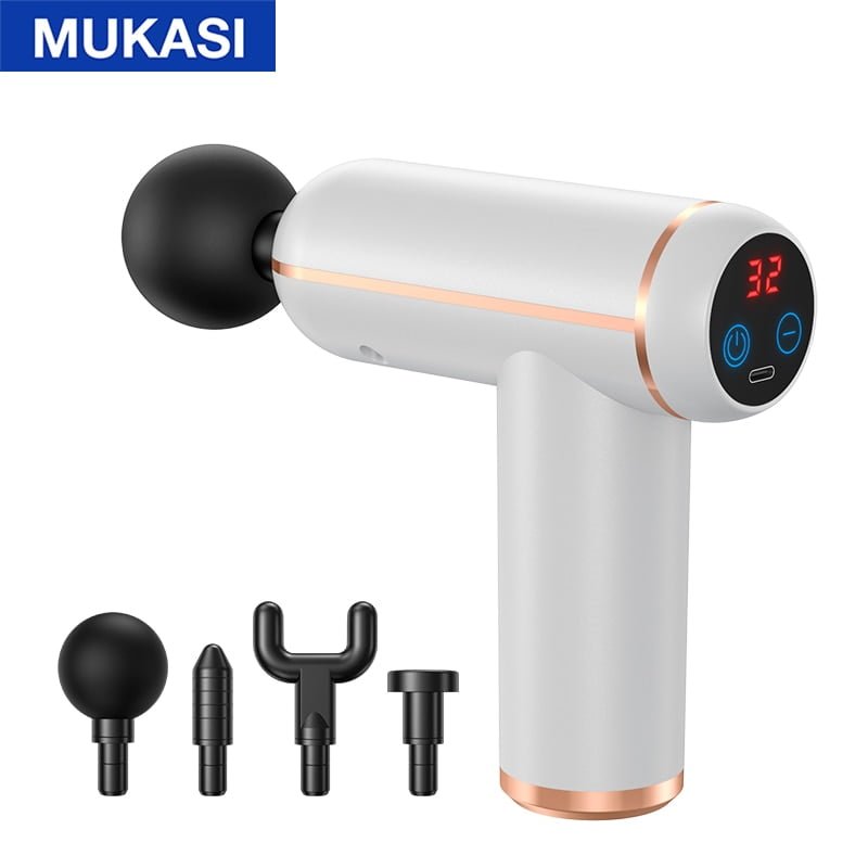 Pistola de massagem MUKASI ® Massageador para corpo, pescoço, tecido profundo, relaxamento muscular - Imagem 13