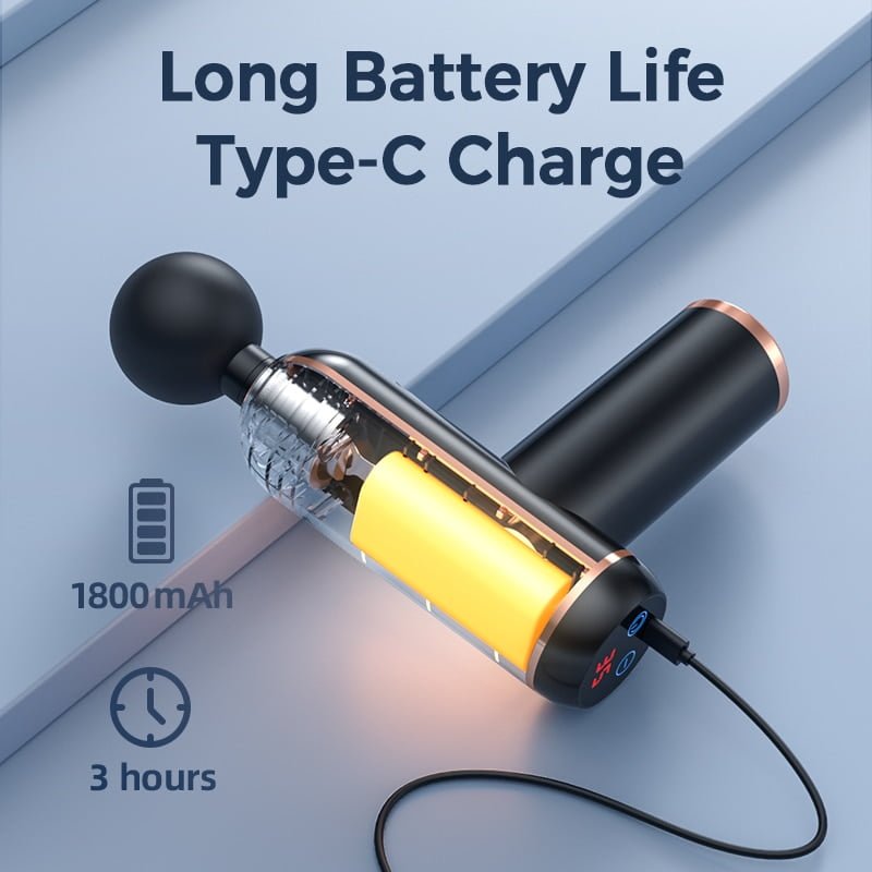 Pistola de massagem MUKASI ® Massageador para corpo, pescoço, tecido profundo, relaxamento muscular - Imagem 6