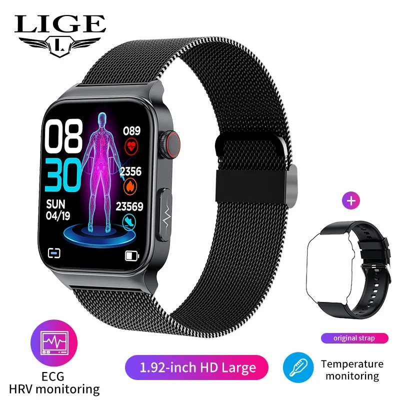 Smartwatch Multitarefas com monitor de glicose no sangue medição de pressão arterial à prova d'água - Imagem 11