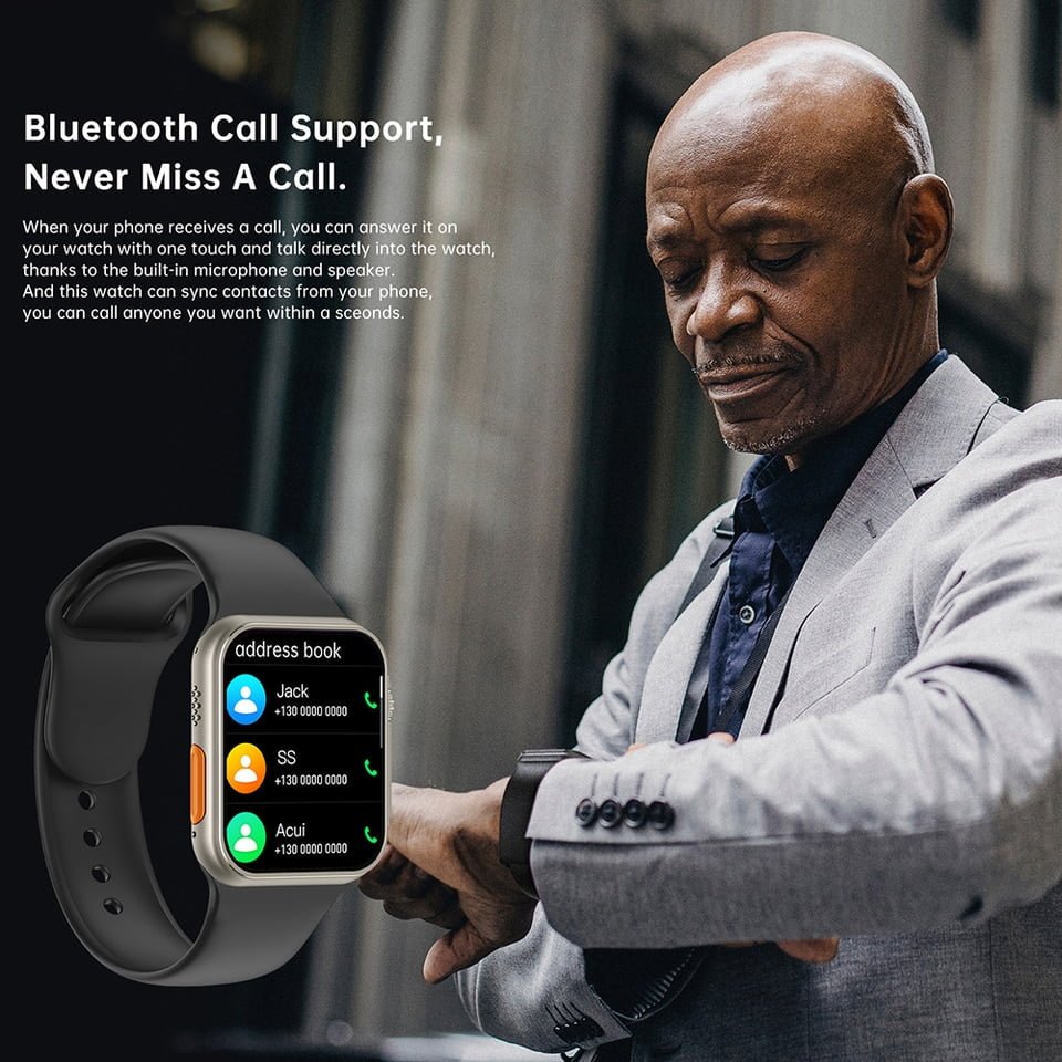 Smart Watch Ultra Series 8 NFC Carregamento sem fio Bluetooth para Apple - Imagem 12