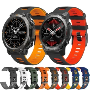 Pulseira Esportiva de Silicone 22MM para Relógios Zeblaze