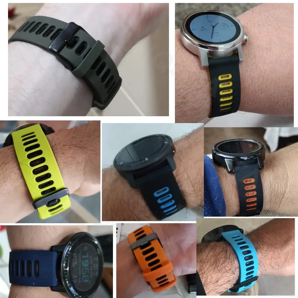 Pulseira Esportiva de Silicone 22MM para Relógios Zeblaze - Imagem 18